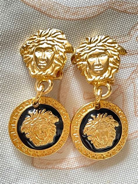 versace dangle earrings|gianni Versace earrings.